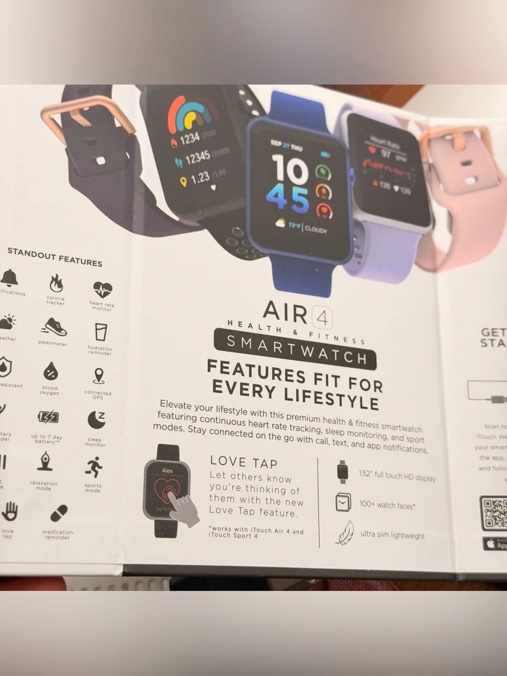 ITouch Air 4, Full set, purple/gold, Box, Papers